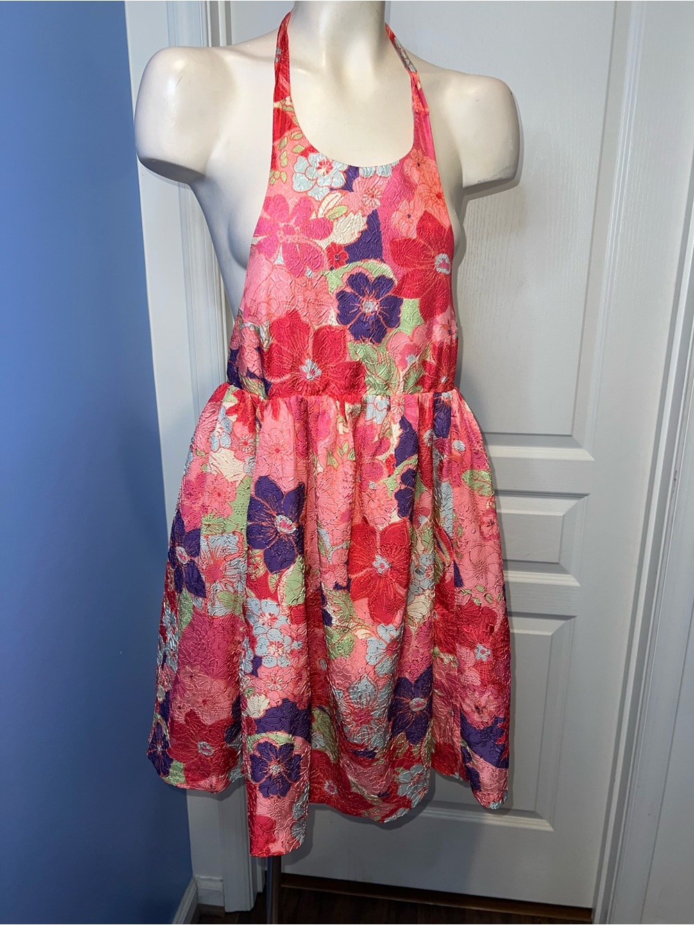 Free People Passion flower Halter Mini Dress in size Small